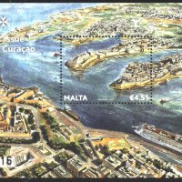 Чист блок Съвместно издание Малта - Кюрасао 2013 от Малта, снимка 1 - Филателия - 39219696