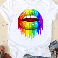 Дамска секси тениска с уникален дизайн, 10цвята - 023, снимка 5 - Тениски - 41648424