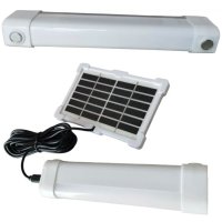 Соларна лампа Automat, Led, 17см, Бял, снимка 4 - Къмпинг осветление - 41807216