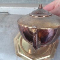 Масивно бронзово чайниче, снимка 2 - Декорация за дома - 41884255