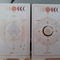 Прекрасни таро карти със златни елементи 7х12см - Destiny Tarot Deck, снимка 14 - Други - 42020216