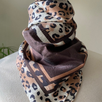 Леопардов шал Passigatti, кърпа за глава, снимка 7 - Шалове - 44773088