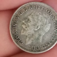 3 пенса 1931 г сребро Великобритания , снимка 2 - Нумизматика и бонистика - 41566292
