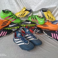 adidas® original, КАТО НОВИ, N- 33 - 34, сини футболни обувки бутонки, калеври,вратарски бутонки, GO, снимка 8 - Детски маратонки - 39723760