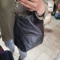 DECADENT чанта,тип торба черна Естествена кожа , снимка 14 - Чанти - 40820688