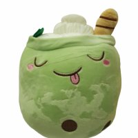 Играчка Milk tea cup, Плюшена, Зелено, 20 см, снимка 1 - Плюшени играчки - 41797762