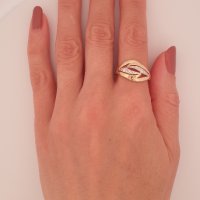 Златни дамски пръстени 14К, снимка 10 - Пръстени - 40614427