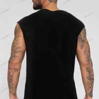 Мъжка свободна лятна тениска без ръкави, 2цвята - 023, снимка 8 - Тениски - 41691120