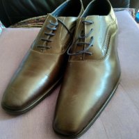 Paul Hunter маркови обувки естествена кожа UK10.5-11 EU №45 295cm стелка чисто нови, снимка 1 - Официални обувки - 41577159