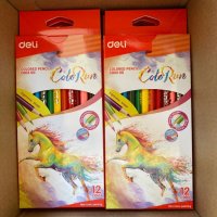 Нови цветни моливи 12 цвята, снимка 1 - Други - 39348535