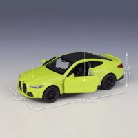 BMW M4 Coupe Simulation - мащаб 1:36 на Welly моделът е нов в кутийка, снимка 3 - Колекции - 42685845