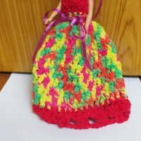 Разкошна плетена рокля за барби 3 + подарък кукла, снимка 13 - Кукли - 34103074