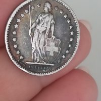  1 франк 1921 г сребро Швейцария, снимка 4 - Индустриална техника - 41734966