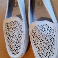 Нови мокасини, бели, номер 37, снимка 2 - Дамски ежедневни обувки - 40788594
