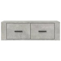 Висящ шкаф, бетонно сив, 80x36x25 см, инженерно дърво, снимка 6 - Шкафове - 40301879