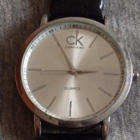 Елегантен дамски часовник CALVIN KLEIN QUARTZ с кожена каишка много красив - 21749, снимка 1 - Дамски - 36229660