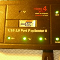 USB -PORT PORT REPLICATOR, снимка 1 - Мрежови адаптери - 34404753