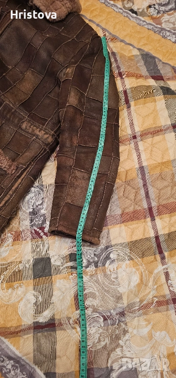 Мъжко палто агнешка кожа, снимка 1