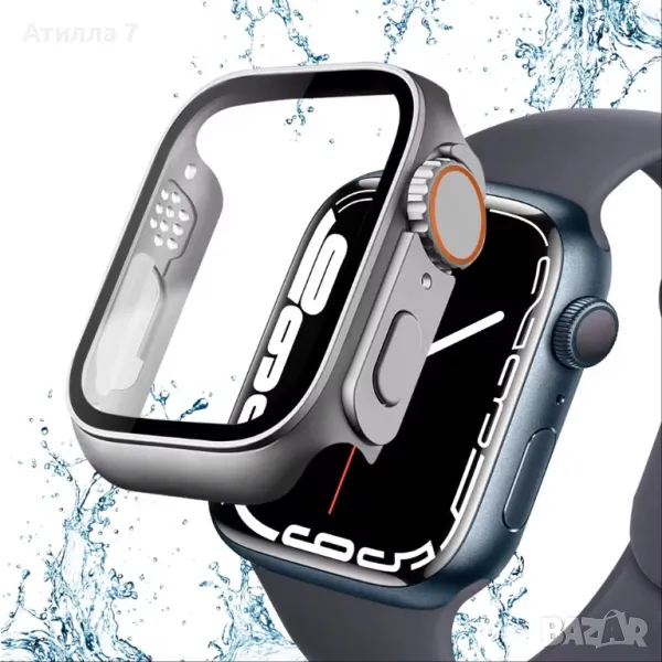 Протектор + Кейс за Apple Watch/iWatch 5, 6, 7, 8 SE към Ultra 44,45мм, снимка 1