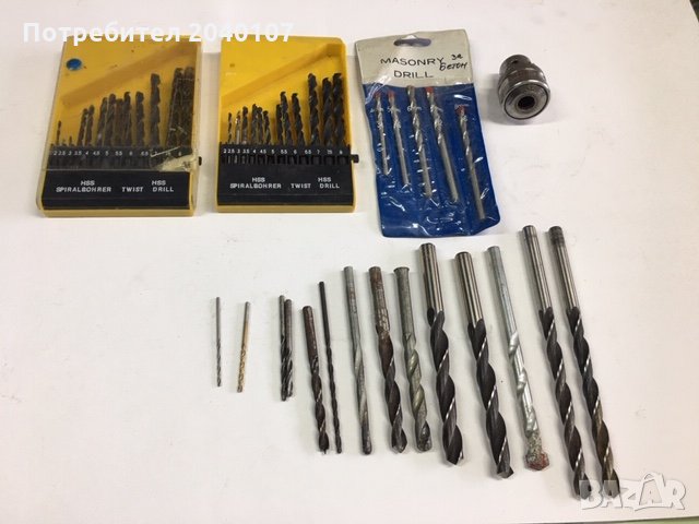 бургии и патронник за бормашина, снимка 1