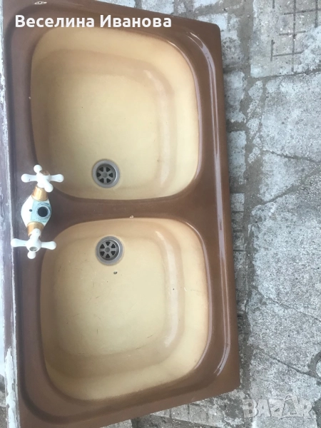 Кухненска двойна мивка Sanitec, снимка 1