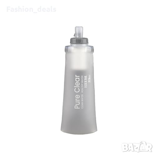 Нова Чиста Прозрачна сгъваема бутилка с филтър за вода 500мл , снимка 1