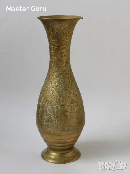 Стара бронзова гарафа - кана, снимка 1