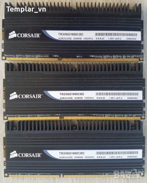 Corsair Dominator 3x2 GB DDR3 1600 888 // Gskill 4x2 DDR3 1600, снимка 1