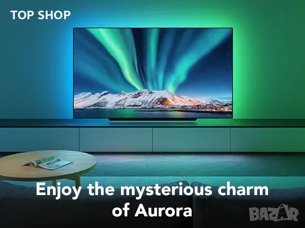 Govee H6168 TV LED Backlight RGBIC задна светлина за телевизор 55-65 инча, снимка 1