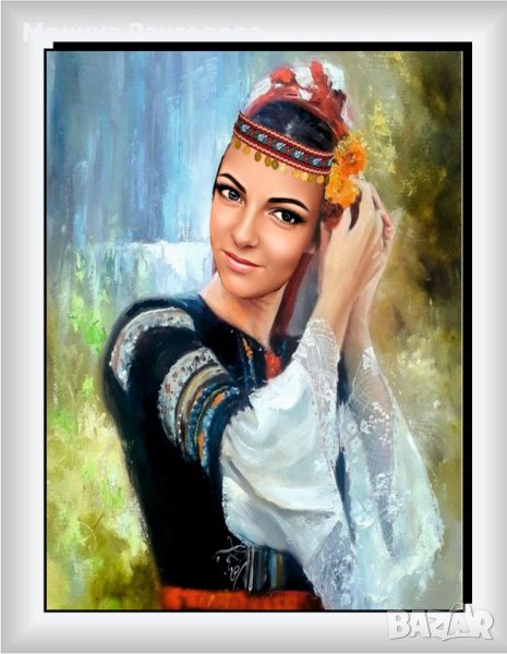 Портрети на фолклорна тематика с носии, снимка 1