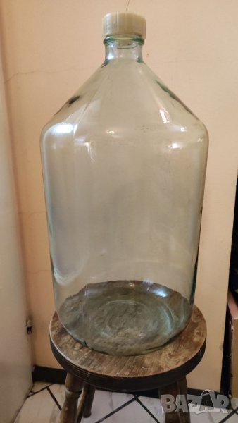 Стара стъклена дамаджана 20 литра. а, снимка 1
