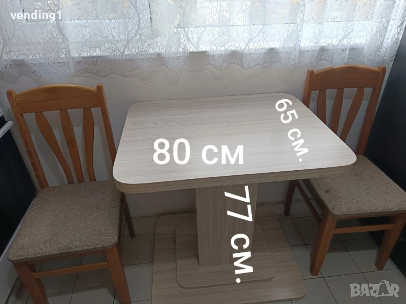 Маса с два стола, снимка 1