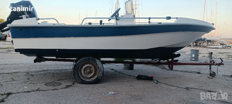 лодка двигател и ремарке без регистрация, снимка 1