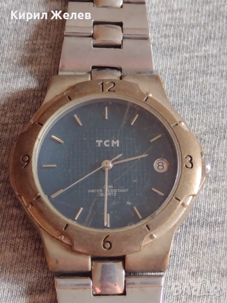 Оригинален мъжки часовник TSM QUARTZ WATER RESIST с красива верижка стилен дизайн - 15224, снимка 1