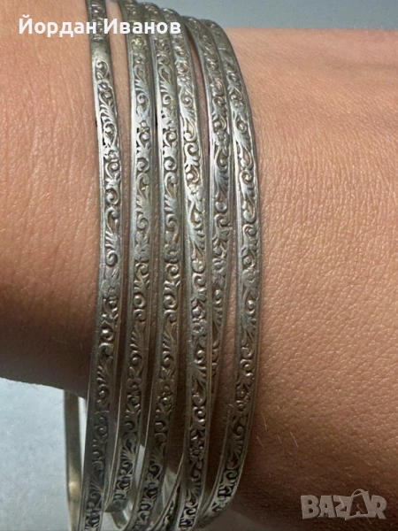 Сребърни български гривни-СБХ, снимка 1