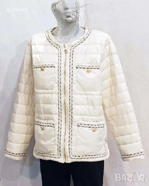 Елегантно дамско яке - шампанско, снимка 1