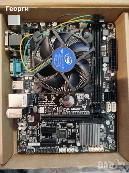 GIGABYTE H81M-D2V с Intel core i7 4770, снимка 1