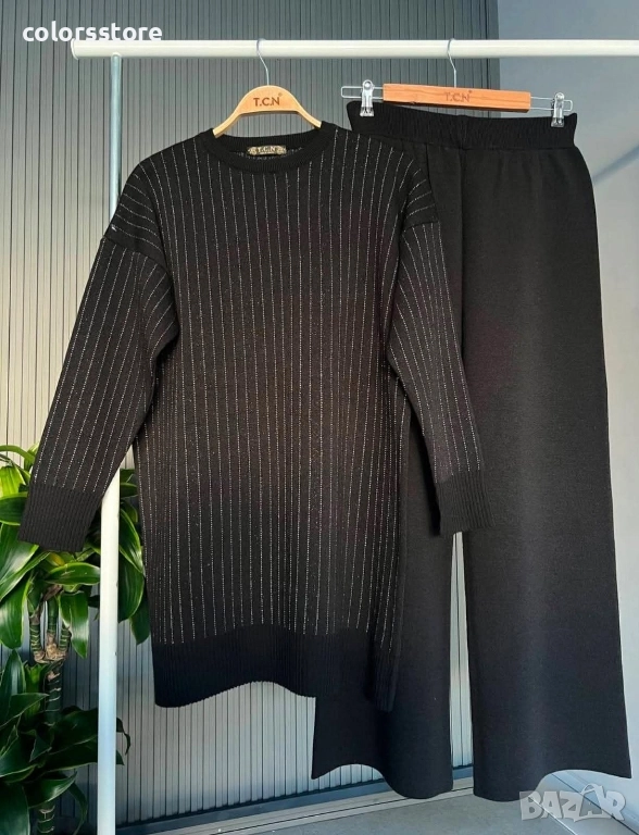 Дамски черен комплект-IM170T, снимка 1