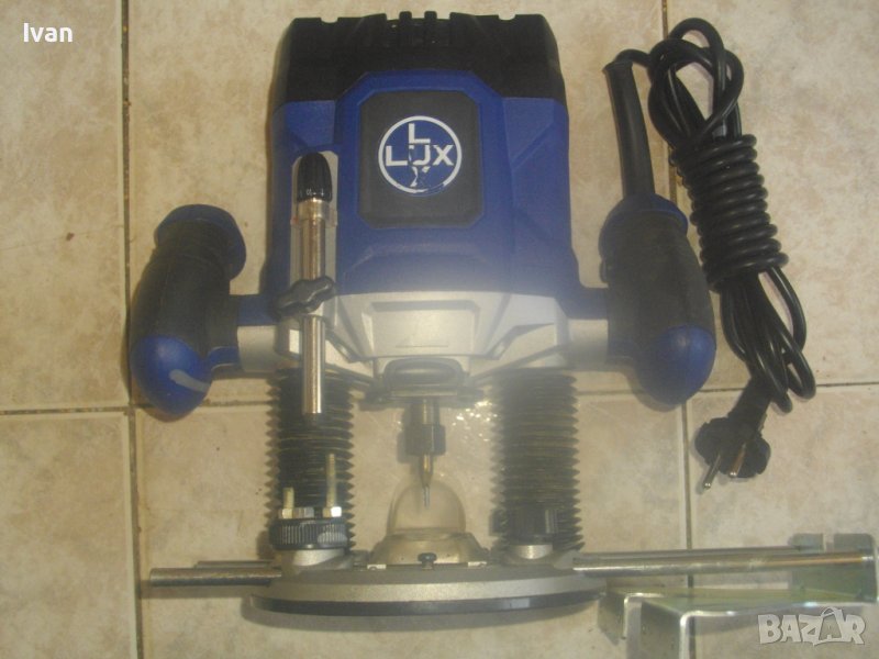 1200 Вата Оберфреза-Немска-LUX-С Водач-Като Нова-ОТЛИЧНА-Без Забележки-Ход 55мм-Цанга/Фрезер/Гайка, снимка 1