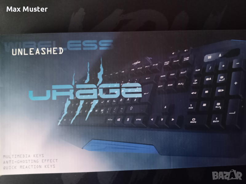 Клавиатура uRage Exodus 200 Unleashe wireless, снимка 1
