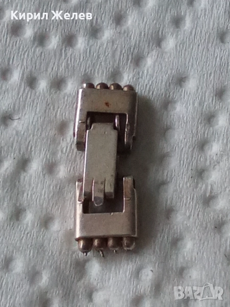 Сребърна карабинка закопчалка 49287, снимка 1