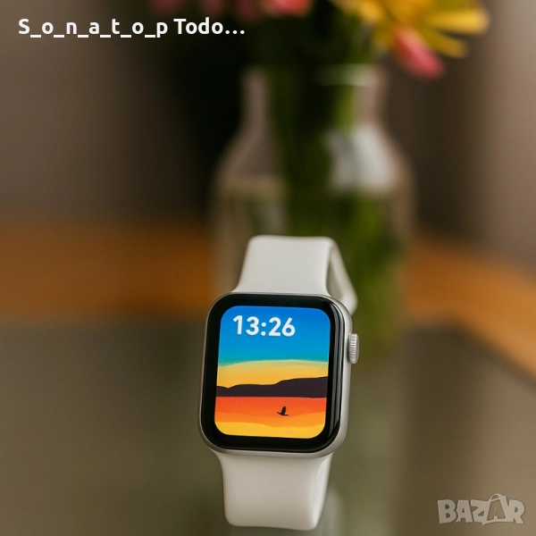 Смарт часовник 1,44-инчов екран с пълно докосване за мъже и жени Bluetooth разговор., снимка 1