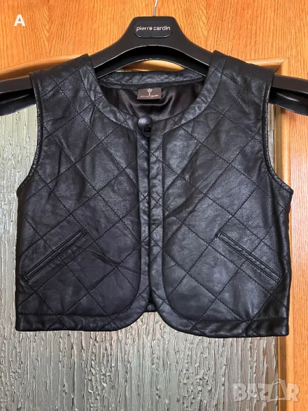 Дамски елек естествена кожа, снимка 1