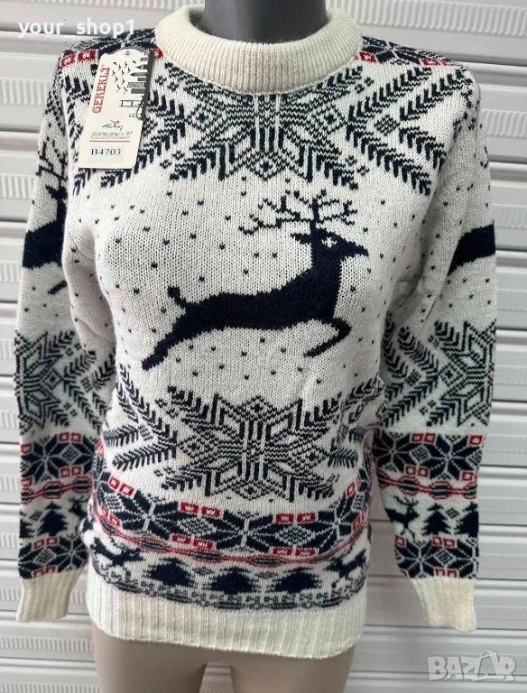 Унисекс Коледен пуловер , снимка 1