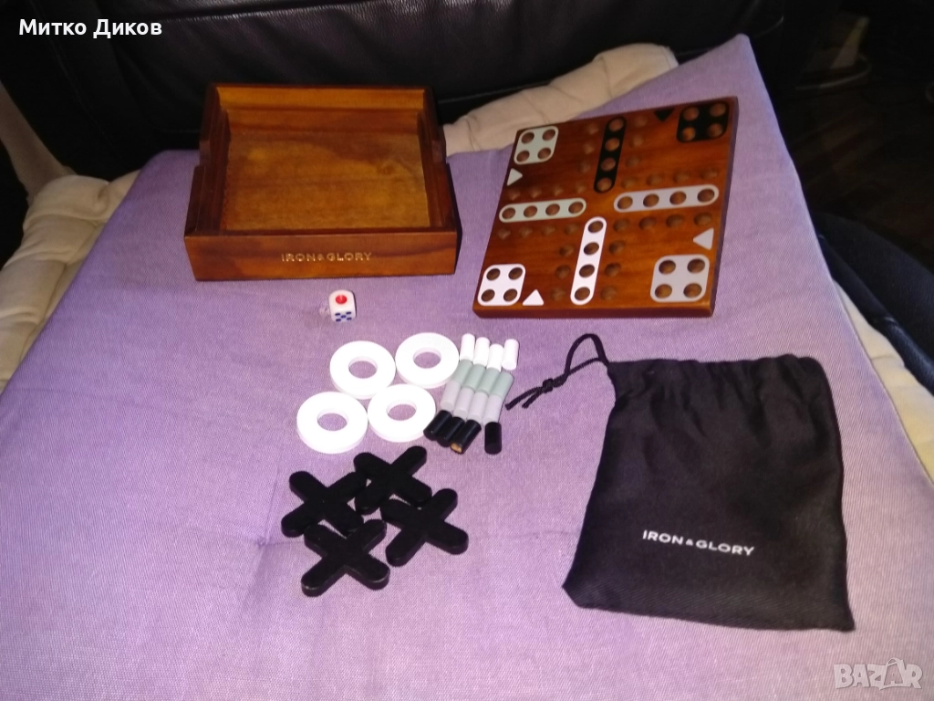 Iron Glory марково английско не се сърди човече ново 14х14см, снимка 1