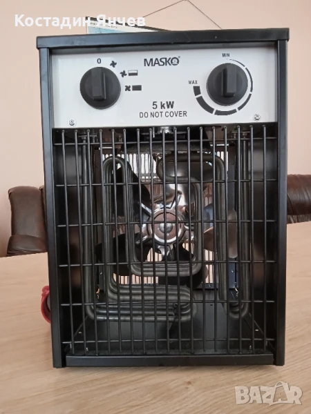 Електрически 5kw строителен отоплител , снимка 1
