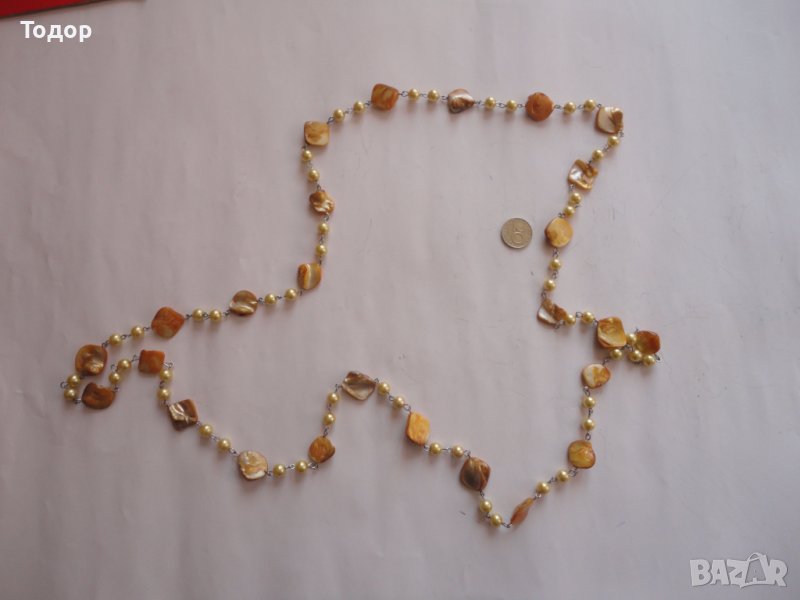 Невероятно колие гердан перли и седеф , снимка 1