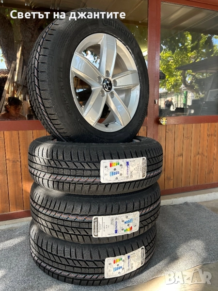 Джанти за VW Tiguan 17 Цола с Зимни Гуми 215/65/17 Нови Continental Dot 2025, снимка 1