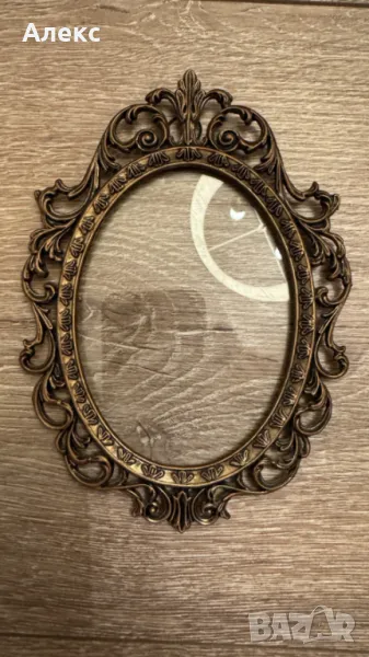 Барокова метална рамка – Италия, маркирана., снимка 1