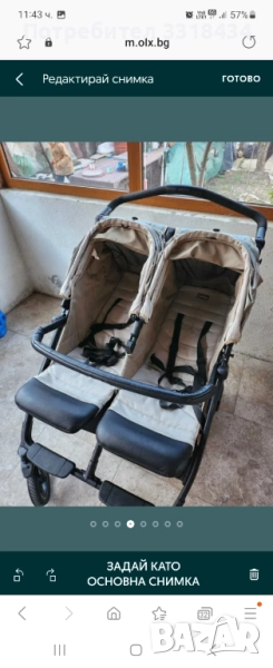 Количка за близнаци, снимка 1